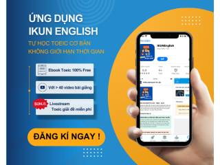 IKUN ENGLISH APP_Tự học Toeic cơ bản không giới hạn thời gian